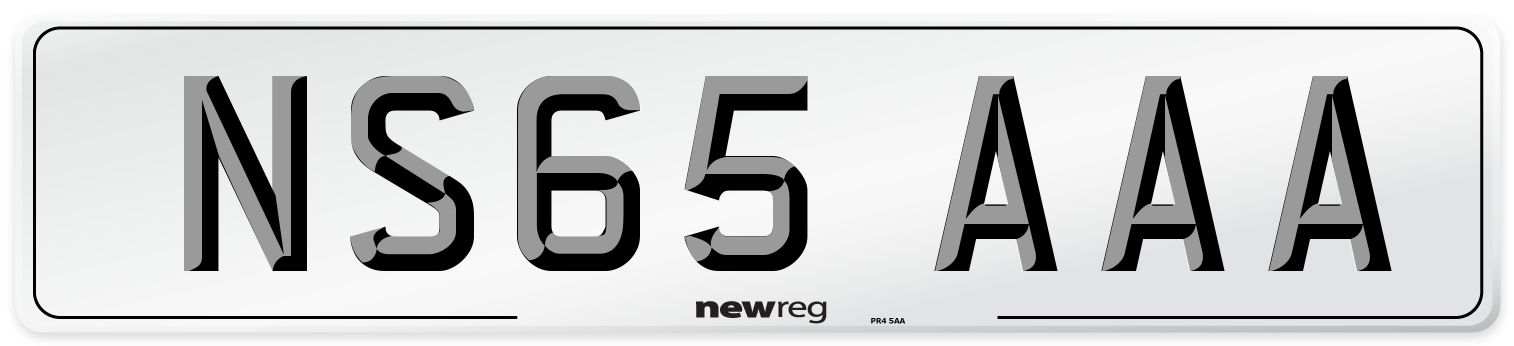 NS65 AAA Number Plate from New Reg